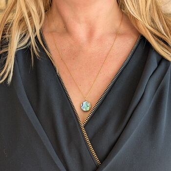The Circle Abalone Shell Necklace, 4 of 8