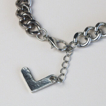 Flower And Pearl Chunky Silver Charm Bracelet, 2 of 3