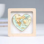 Personalised Miniature Map Heart Valentine's Gift, thumbnail 7 of 9