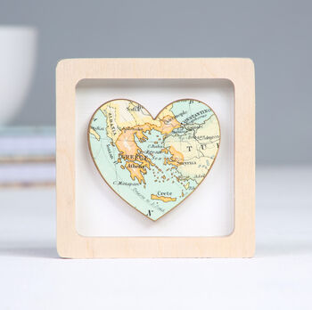 Personalised Miniature Map Heart Valentine's Gift, 7 of 9