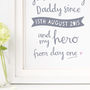 My Hero Personalised Print For Dad, thumbnail 2 of 3