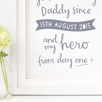 My Hero Personalised Print For Dad, 2 of 3
