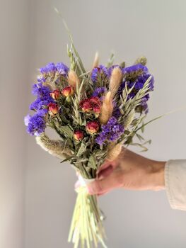 Purple And Red Flower Bouquet With Spray Roses, 2 of 5
