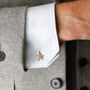 Starfish Cufflinks – Silver/Gold Vermeil Plated, thumbnail 2 of 4