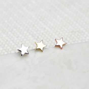 20th Anniversary Sterling Silver Star Message Earrings, 3 of 7