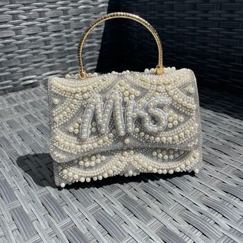 Mrs Pearl Bride Top Handle Hand Bag, 3 of 4