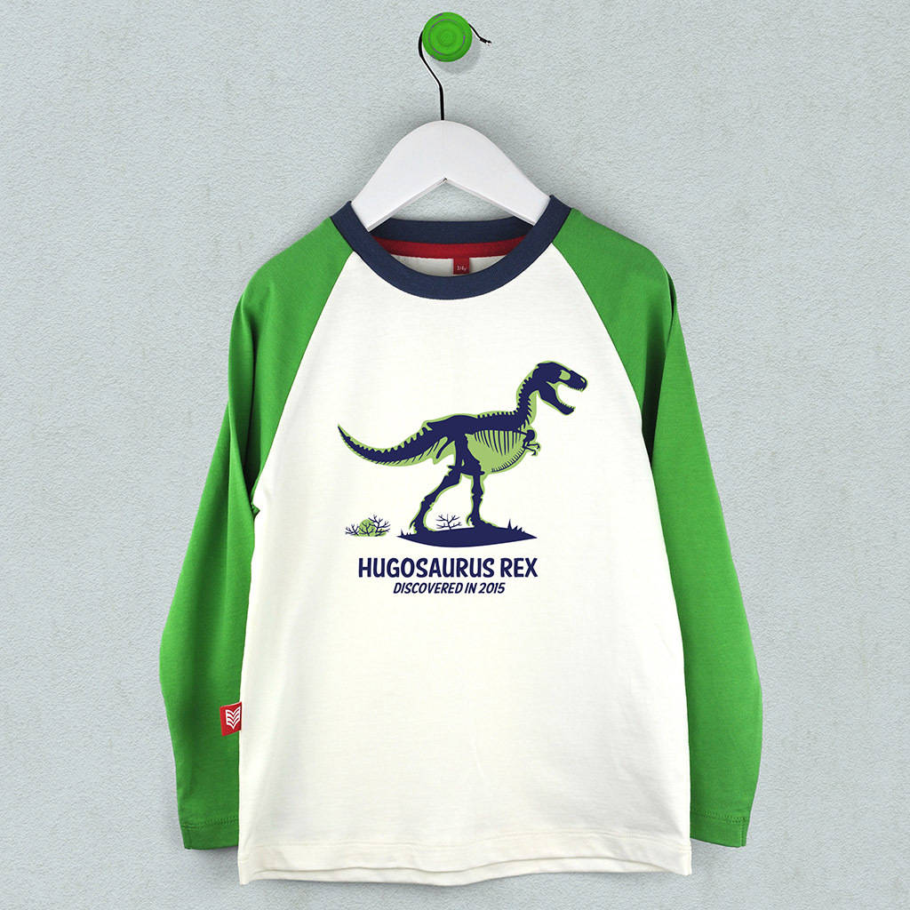 personalised dinosaur t shirt by sgt.smith | notonthehighstreet.com