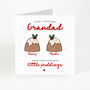 Personalised Christmas Card For Grandad Little Pudding Design, thumbnail 2 of 7