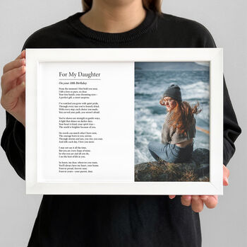 For My Daughter Personalised Photo Poem Print, 7 of 11