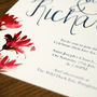 Watercolour Floral And Calligraphy Wedding Invitation, thumbnail 8 of 12