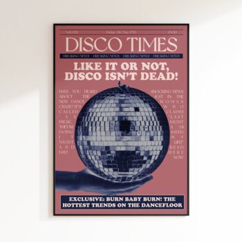 Disco Newspaper Poster, 5 of 9
