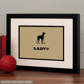 Personalised Doberman Print For One Or Two Dogs, 6 of 12