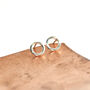 'Beautifully Simple' Sterling Silver Circle Studs, thumbnail 2 of 4