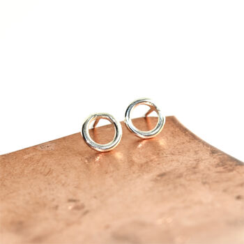 'Beautifully Simple' Sterling Silver Circle Studs, 2 of 4