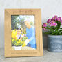 Granny And Me Personalised Solid Oak Photo Frame, thumbnail 2 of 3