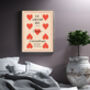Red Heart French Art Print, thumbnail 2 of 4