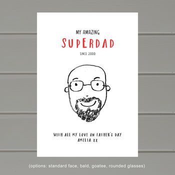 Personalised 'Super Dad' Father's Day Print, 4 of 8