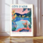 Cote D' Azur French Rivera Art Print, thumbnail 1 of 3