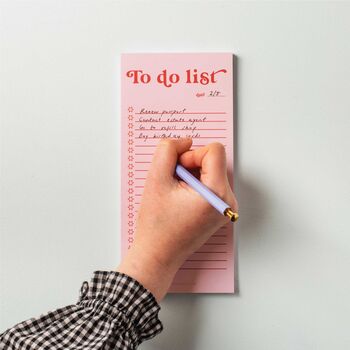 To Do List Pad | Pink And Red, 3 of 5