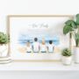 Personalised Family Print On The Beach, thumbnail 2 of 12