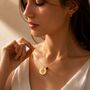 Personalised Double Sides Engrave Necklace Birthstone, thumbnail 6 of 12