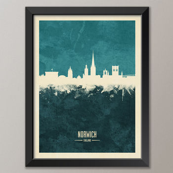 Norwich Skyline Print And Box Canvas, 4 of 6