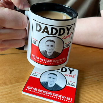 Just For The Record Personalised Photo Mug For Dad, 3 of 4