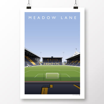 Notts County Meadow Lane The Kop Poster, 2 of 8
