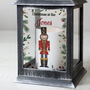 Personalised Christmas Nutcracker Black Lantern, thumbnail 2 of 3