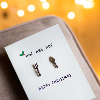 Funny Gardening Christmas Card And Cufflinks Set, 3 of 6