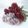 Red Coloured Artificial Rose Bunch, thumbnail 11 of 12