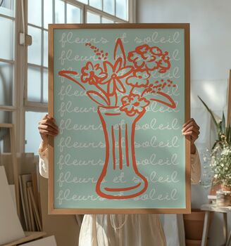 Fleurs Et Soleil Print, 2 of 3