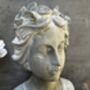 38cm Grey Female Bust Statue Elegant Lady Head Decor, thumbnail 10 of 12