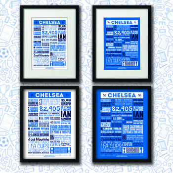 Chelsea Football Club Personalised Print, 2 of 5