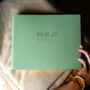 Handmade Wedding Guest Book Personalised With A Contemporary Date Design, thumbnail 4 of 12