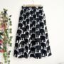 Gingham Cotton Midi Skirt, 1950 Skirt, thumbnail 1 of 3