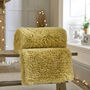 Rochester Supersoft Faux Fur Throw 127x150cm Mustard 41017104, thumbnail 1 of 2