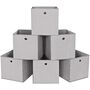 Set Of Six Light Grey Foldable Storage Boxes, thumbnail 7 of 7