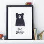 'Be Brave' Bear Print, thumbnail 7 of 8