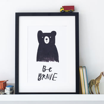 'Be Brave' Bear Print, 7 of 8