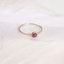 Abilene Ring // Pink Tourmaline And Gold Ring, thumbnail 1 of 4