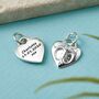 Baby Footsteps Solid Silver Personalised Charm, thumbnail 1 of 7