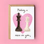 Chess Valentine Card, thumbnail 1 of 4