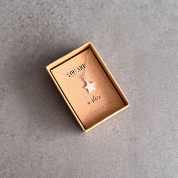 You Are A Star Sterling Silver Necklace, 8 of 11