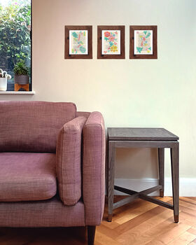 Set Of Three Colourful Botanical Wood Block Prints, 5 of 8