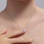 Astronaut Opal Pendant Necklace In Sterling Silver, thumbnail 2 of 12