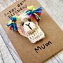 Personalised Age Name Llama Crochet Birthday Card Handmade, thumbnail 11 of 12