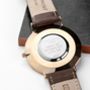 Personalised Men's Modern Vintage Leather Watch, thumbnail 2 of 6