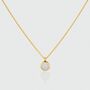 Lulea Moonstone And Gold Plated Necklace, thumbnail 3 of 5