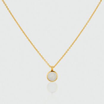 Lulea Moonstone And Gold Plated Necklace, 3 of 5